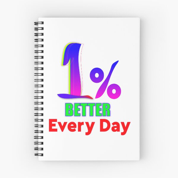 Item preview, 1% Better Every Day, Motivational Typography T-shirt Design designed and sold by T2T-ees.
