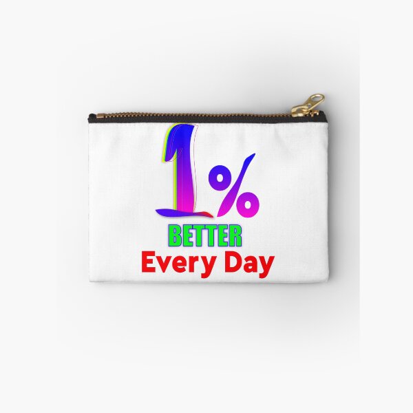 Item preview, 1% Better Every Day, Motivational Typography T-shirt Design designed and sold by T2T-ees.