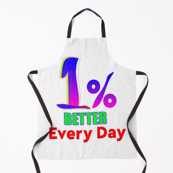 Item preview, 1% Better Every Day, Motivational Typography T-shirt Design designed and sold by T2T-ees.