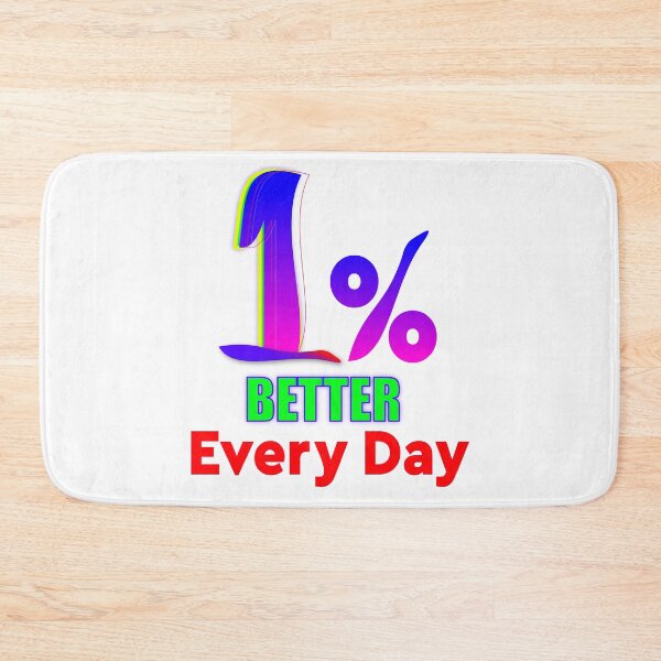 Item preview, 1% Better Every Day, Motivational Typography T-shirt Design designed and sold by T2T-ees.