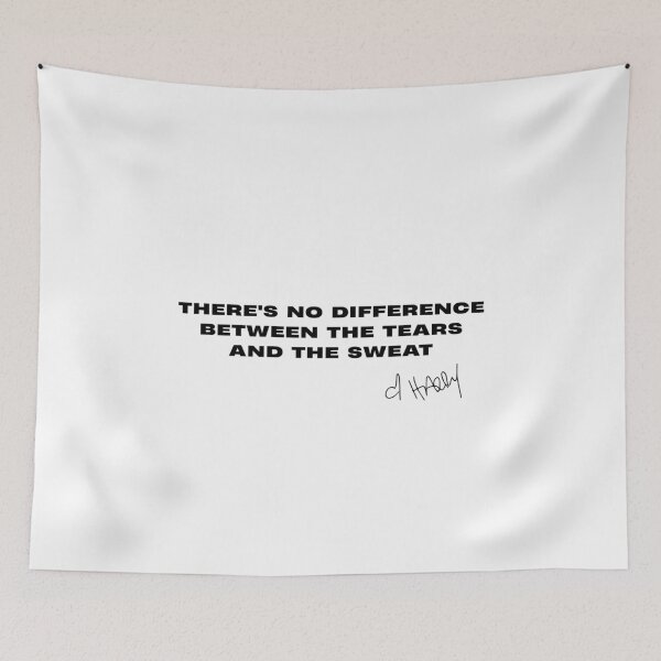 Item preview, There Is No Difference Between The Tears And The Sweat Typographic Design designed and sold by eMKa82.