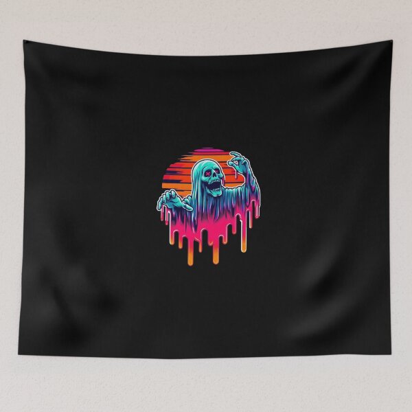 Item preview, Retro zombie ghost skull designed and sold by Shirtabell.