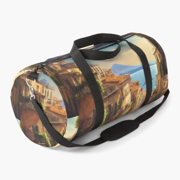 Item preview, Naples Italy Coast Watercolor Landscape Vesuvius Mountain Art designed and sold by UmSkelig834.