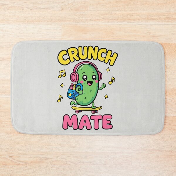 Item preview, Crunch Mate Kawaii Skateboard Pickle designed and sold by DigitalGlade.