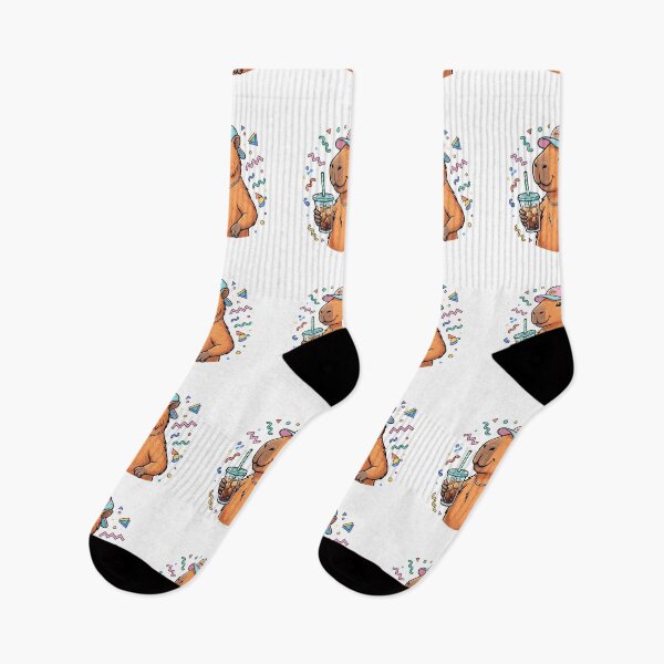 Item preview, 90s Aesthetic Capybara Iced Coffee Lover Retro Memphis Style designed and sold by WorldShop17.