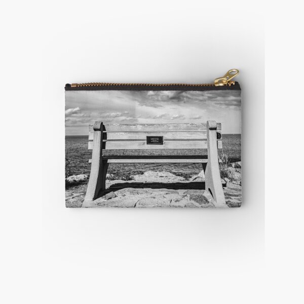 Item preview, Scenic Ocean View Bench BW designed and sold by Gerard Fornarotto.