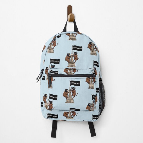 Item preview, NYC Stock Market Bull & Bear Climbing Empire State designed and sold by Coastal Joy.
