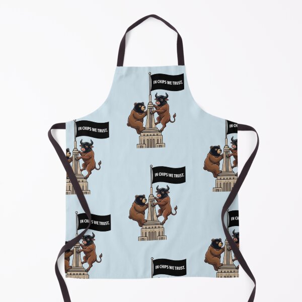 Item preview, NYC Stock Market Bull & Bear Climbing Empire State designed and sold by Coastal Joy.