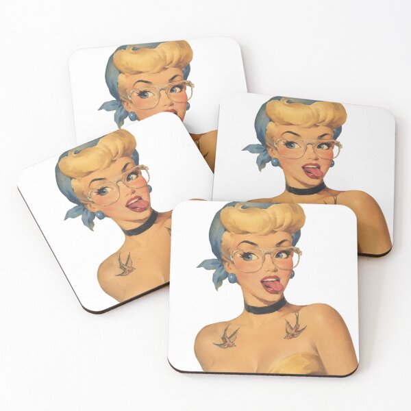 Item preview, Rockabilly Pin Up Girl | Vintage Retro Tattoo Babe Original Illustration designed and sold by Cosplayvintage.