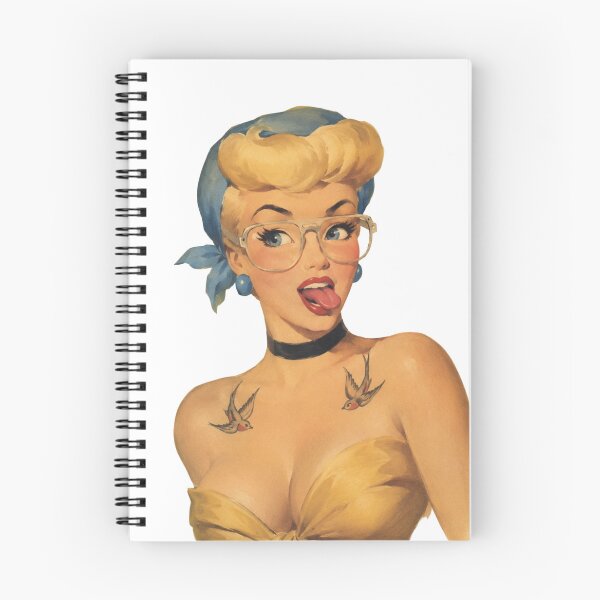 Item preview, Rockabilly Pin Up Girl | Vintage Retro Tattoo Babe Original Illustration designed and sold by Cosplayvintage.