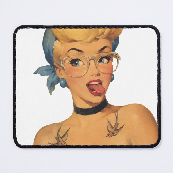 Item preview, Rockabilly Pin Up Girl | Vintage Retro Tattoo Babe Original Illustration designed and sold by Cosplayvintage.