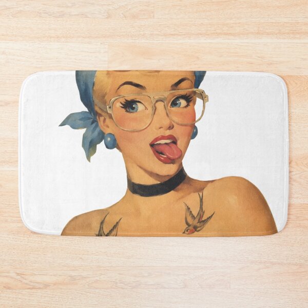 Item preview, Rockabilly Pin Up Girl | Vintage Retro Tattoo Babe Original Illustration designed and sold by Cosplayvintage.
