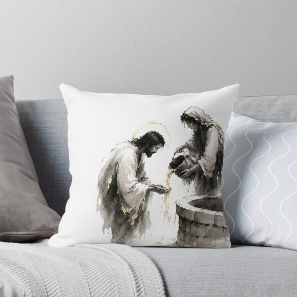 Item preview, Jesus asks water to the Woman at the Well Art designed and sold by Phos Creatives.