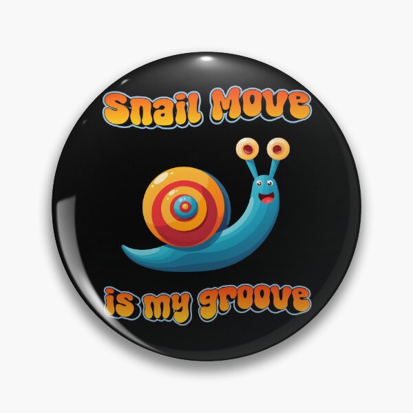 Item preview, Snail Move Is My Groove Funny Cute Snail Retro Cartoon Illustration designed and sold by LoveTeeDesigns.