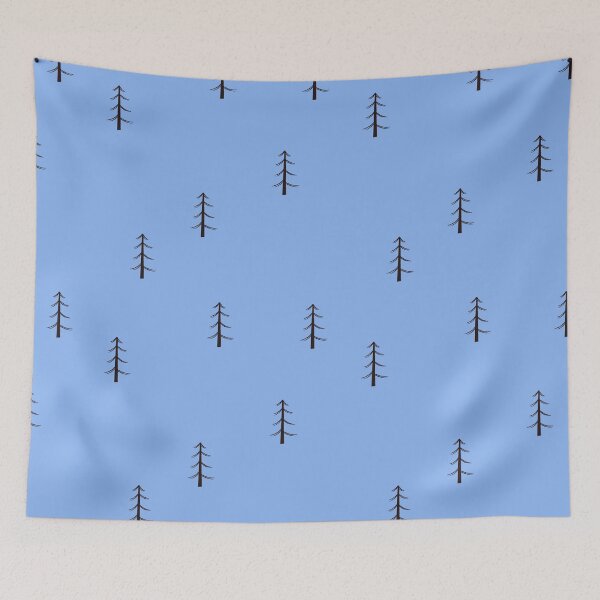 Item preview, Minimalist Forest on Blue designed and sold by KSimpson838.
