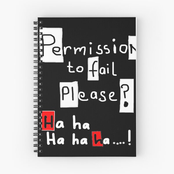 Item preview, Permission to Fail designed and sold by JimmyCArt.
