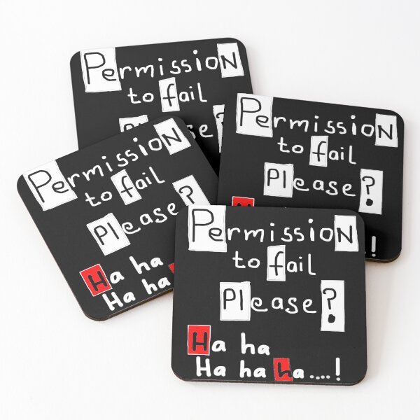 Item preview, Permission to Fail designed and sold by JimmyCArt.