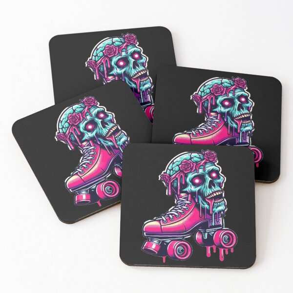 Item preview, Retro zombie skull designed and sold by Shirtabell.