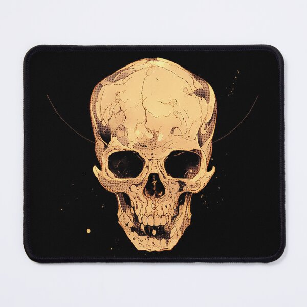 Item preview, Golden Skull with Lotus Half-Tone designed and sold by CalyCollab.