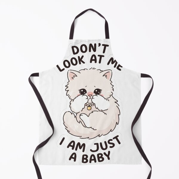 Aperçu de l'œuvre Autocollant chaton blanc timide et duveteux créée et vendue par ArtAstonishing.
