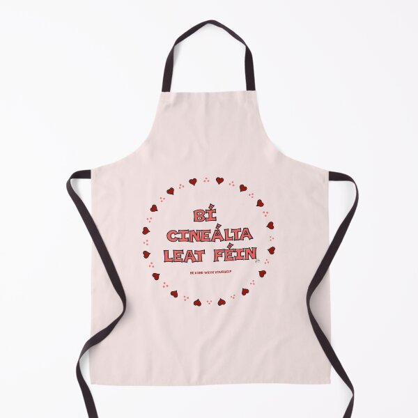 Item preview, Be Kind With Yourself (as Gaeilge / in Irish) Encircled by Hearts designed and sold by BrokenIrish.