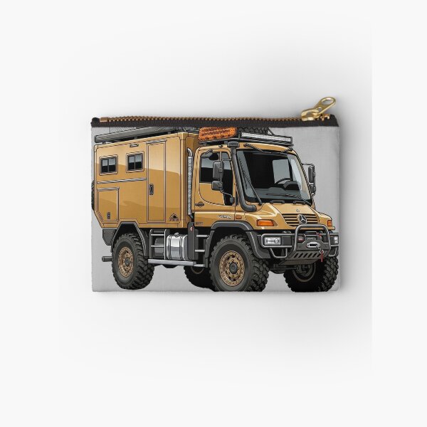 Item preview, Unimog U500 Expedition Camper Sand Tan Overlanding Truck Illustration designed and sold by Motorline44.
