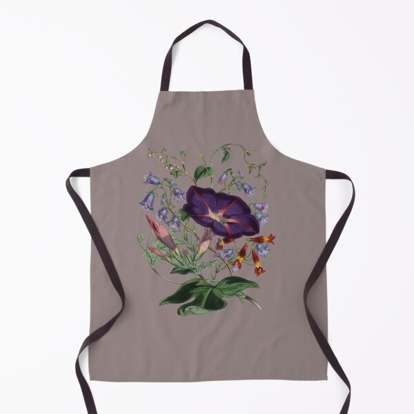 Item preview, Midnight Blooms: Vintage Botanical Purple Morning Glory & Bellflowers designed and sold by 63Hotpeppers.
