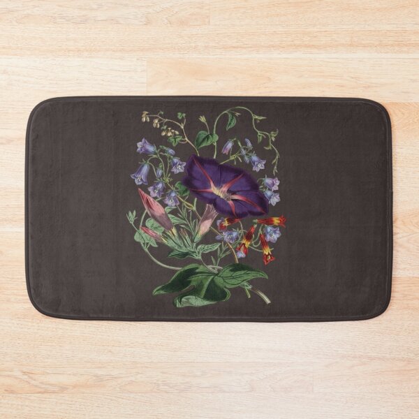 Item preview, Midnight Blooms: Vintage Botanical Purple Morning Glory & Bellflowers designed and sold by 63Hotpeppers.