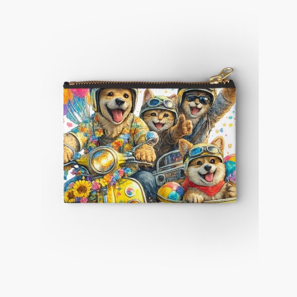 Item preview, Happy Animal Road Trip T-Shirt designed and sold by Santuário da Bicharada.