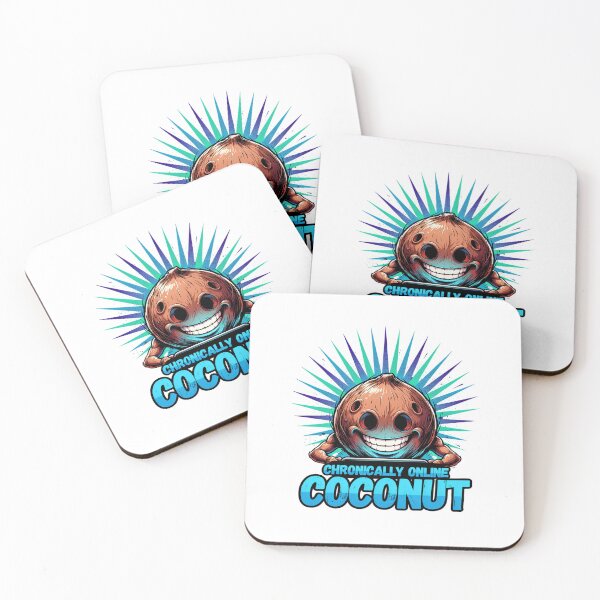 Item preview, Chronically Browsing Coconut Graphic designed and sold by ColeLaniTrading.