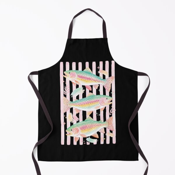 Item preview,  Preppy Summer Lake, Colorful Rainbow Trout designed and sold by Doodletext.