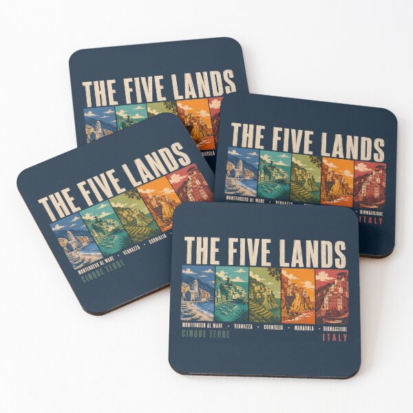 Item preview, The Five Lands Cinque Terre Italy Illustration Vintage designed and sold by KrisSidDesigns.