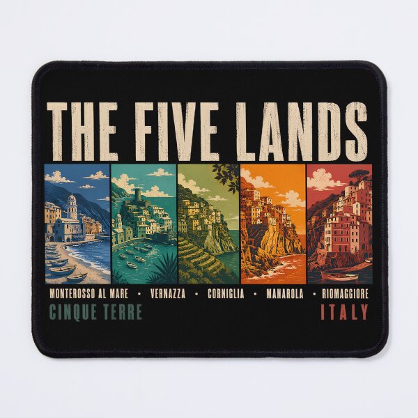 Item preview, The Five Lands Cinque Terre Italy Illustration Vintage designed and sold by KrisSidDesigns.