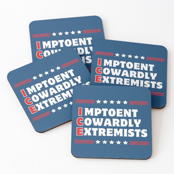 Item preview, ICE = Impotent Cowardly Extremists designed and sold by leftyshirts.