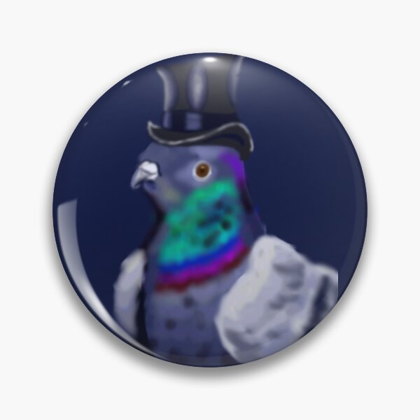 Item preview, Fancy Pigeon | Victorian Bird | Funny Gothic Sticker designed and sold by Marianarcezar.