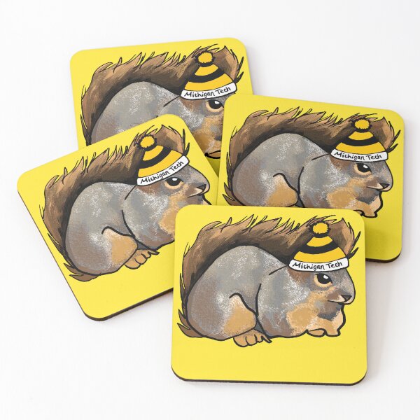 Item preview, Squirrel in a Michigan Tech Hat designed and sold by Chaotic-Koala.