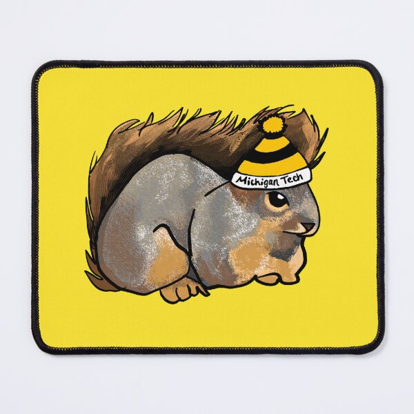Item preview, Squirrel in a Michigan Tech Hat designed and sold by Chaotic-Koala.
