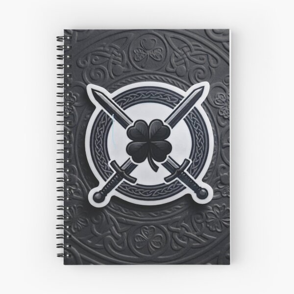 Item preview, Celtic Lucky Clover and Warrior Swords - Minimalist Design designed and sold by Purpleclomb.