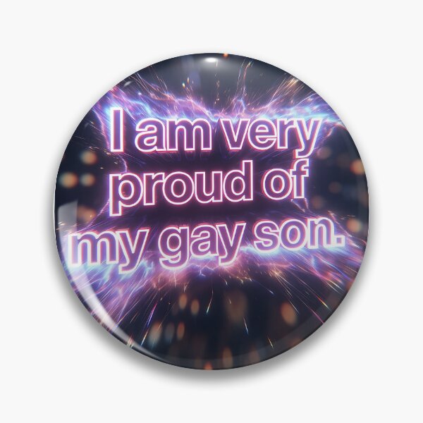 Item preview, I Am Very Proud of My Gay Son – Neon Pride designed and sold by ZhivanCrimson.