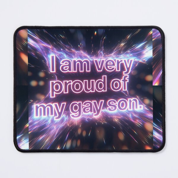 Item preview, I Am Very Proud of My Gay Son – Neon Pride designed and sold by ZhivanCrimson.