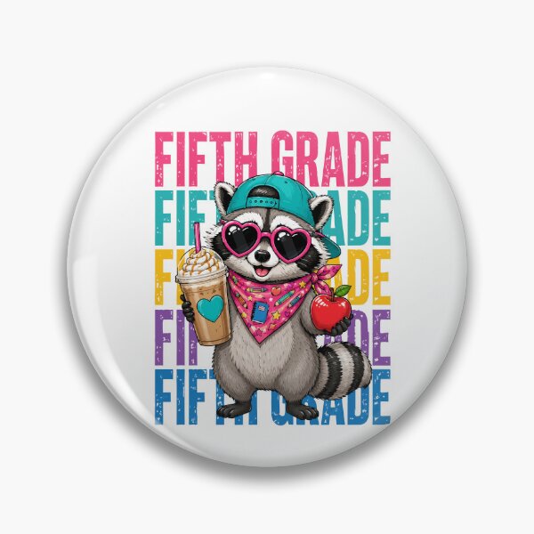 Item preview, Funny Back to School Raccoon Feral Fifth Grade 5th Grader designed and sold by BornBorn.