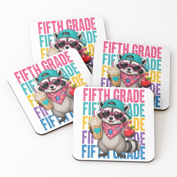 Item preview, Funny Back to School Raccoon Feral Fifth Grade 5th Grader designed and sold by BornBorn.