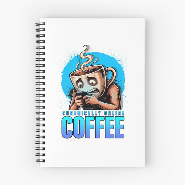 Item preview, Chronically Browsing Coffee Phone Character designed and sold by ColeLaniTrading.