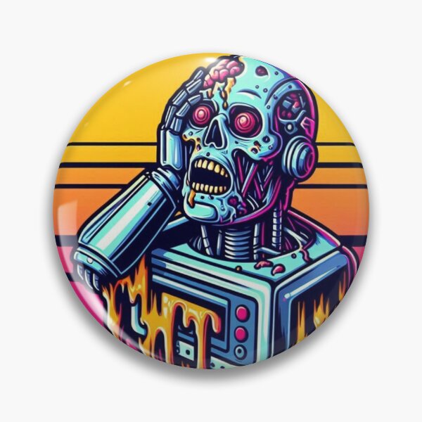 Item preview, Retro zombie robot designed and sold by Shirtabell.
