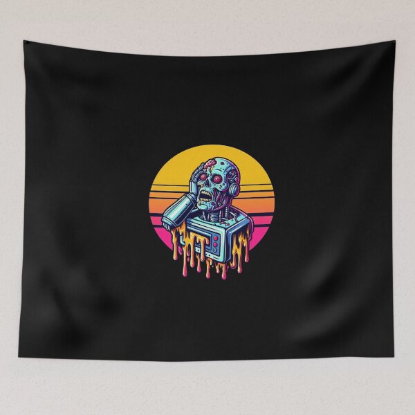 Item preview, Retro zombie robot designed and sold by Shirtabell.