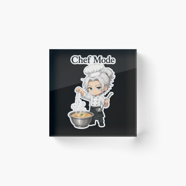 Item preview, Copy of Cute Anime Chef Mode Cooking Soup - Funny Foodie Gift.Black version. designed and sold by House of Rein.