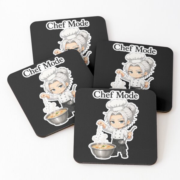 Item preview, Copy of Cute Anime Chef Mode Cooking Soup - Funny Foodie Gift.Black version. designed and sold by House of Rein.