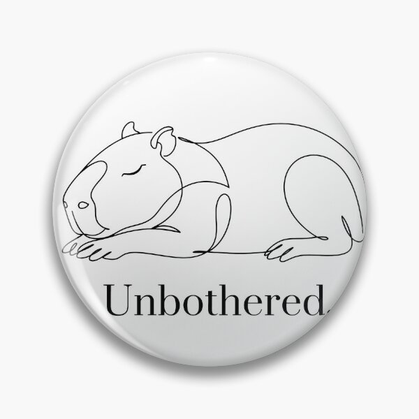 Item preview, Unbothered Capybara Minimalist Line Art Boho Chill Aesthetic designed and sold by WorldShop17.