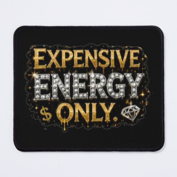 Item preview, Expensive Energy Only Gold Drip - Luxury Glam Quote Sticker designed and sold by Scro-Ciob-Shop.