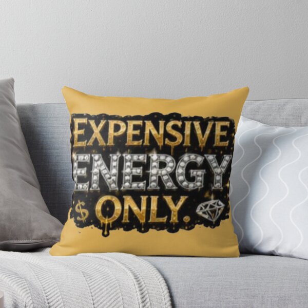 Item preview, Expensive Energy Only Gold Drip - Luxury Glam Quote Sticker designed and sold by Scro-Ciob-Shop.